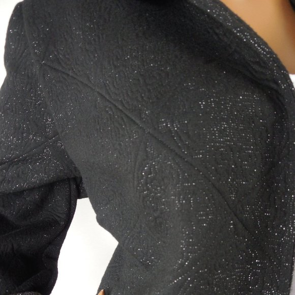 CHICO'S XL Sz 3 Black Cardigan Jacket Stretch - Picture 4 of 10